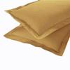 AURAVE Solid Cotton 220 TC Pillow Covers  Standard Size | Soft, Breathable & Durable | Luxury Hotel Quality with Envelope Closure - 18 X 27 Inches, Camel Brown, 2 Piece view 3