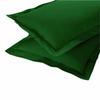 AURAVE Solid Cotton 220 TC Pillow Covers  Standard Size | Soft, Breathable & Durable | Luxury Hotel Quality with Envelope Closure - 18 X 27 Inches, Bottle Green, 2 Piece view 3