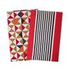 SARAL HOME EASY LIVING Cotton Printed Rectangular Rug | Durable & Washable Multipurpose Rugs Set For Home/Kitchen/Living Area/Lobby, Set of 2 (Red, 45x70 & 50x80 Cms) view 1