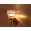 Somil Modern Design Colorful Golden Metal Wall Lamp with Hand Decorated Glass Shade view 4