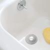 InterDesign Metro Ultra Bathroom Shower Drain Protector - Gray/Silver view 2