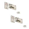 MHS Zinc Alloy Indicator Turn Latch Bolt Engaged and Vacant Privacy Indicator with Screws for Wash Room Office Toilet Trial Room Hotel Bed Room Door (Pack of 2, Silver Matt) view 1