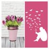 Kayra Decor Beautiful Free Birds Large Stencils for Wall Painting - Size 28 X 28 (KHSNT296) view 3