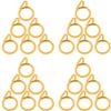 Smart Shophar Plastic Nemani Curtain Ring 1.5 Inches Yellow Pack of 24 / Rapid and Effortless Mounting/Reliable Performance/Suitable for Rods and Poles view 1