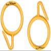 Smart Shophar Plastic Nemani Curtain Ring 1.5 Inches Yellow Pack of 24 / Rapid and Effortless Mounting/Reliable Performance/Suitable for Rods and Poles view 3