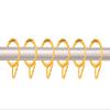 Smart Shophar Plastic Nemani Curtain Ring 1.5 Inches Yellow Pack of 24 / Rapid and Effortless Mounting/Reliable Performance/Suitable for Rods and Poles view 4