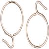 Smart Shophar Steel Supreme Curtain Ring Hook 1.25 Inches Silver Pack of 96 | Window Curtains | Doors Curtains |Big Size Heavy Metal Hooks | Perfect Round Curve Shape Smooth Running on Standard Pipe view 3
