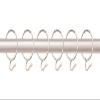 Smart Shophar Steel Supreme Curtain Ring Hook 1.25 Inches Silver Pack of 96 | Window Curtains | Doors Curtains |Big Size Heavy Metal Hooks | Perfect Round Curve Shape Smooth Running on Standard Pipe view 4