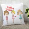 The Purple Tree Friendship Day Gift Cushion Cover (16x16) - 1 pc, Gift for Friends, Friendship Day Gifts view 1