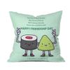 The Purple Tree Friendship Day Gift Cushion Cover (16x16) - 1 pc, Gift for Friends, Friendship Day Gifts view 2