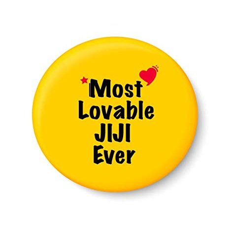PEACOCKRIDE Most Lovable Jiji Ever I Raksha Bandhan Gifts Fridge Magnet (Metal, Multicolour, 75mm)