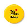 PEACOCKRIDE My Lovable Behan Fridge Magnet (Metal, Multicolour, 75mm) view 1