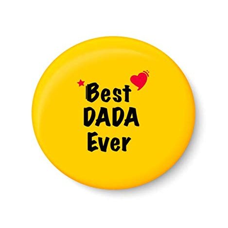 PEACOCKRIDE Best DADA Ever I Raksha Bandhan Gifts Fridge Magnet (Metal, Multicolour, 75mm)