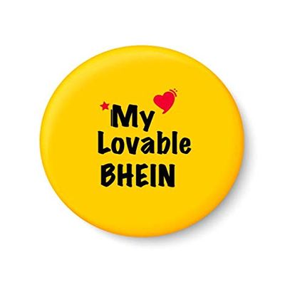 PEACOCKRIDE My Lovable BHEIN Fridge Magnet (Metal, Multicolour, 75mm)