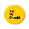 PEACOCKRIDE I Love My Chechi Fridge Magnet (Metal, Multicolour, 75mm) view 1