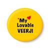 PEACOCKRIDE My Lovable VEERJI I Raksha Bandhan Gifts Fridge Magnet (Metal, Multicolour, 75mm) view 1
