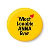 PEACOCKRIDE Most Lovable Anna Ever I Raksha Bandhan Gifts Fridge Magnet (Metal, Multicolour, 75mm) view 1