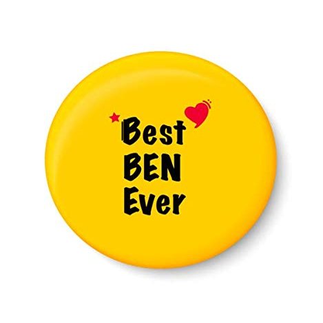 PEACOCKRIDE Best Ben Ever I Raksha Bandhan Gifts Fridge Magnet (Metal, Multicolour, 75mm)