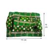 Salvus APP SOLUTIONS Completely Handmade laddu Gopal assan, laddu Gopal Gaddi, assan for Krishna, Krishna Janmashtami Shringar, Size - 6x4 Inches, Color- Green view 2