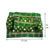 Salvus APP SOLUTIONS Completely Handmade laddu Gopal assan, laddu Gopal Gaddi, assan for Krishna, Krishna Janmashtami Shringar, Size - 6x4 Inches, Color- Green view 4