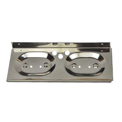 Paras Stainless Steel Double Soap Holder with Chrome Finishing