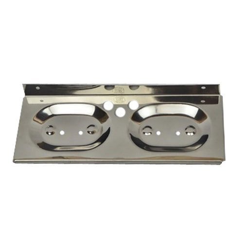 Paras Stainless Steel Double Soap Holder with Chrome Finishing