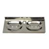 Paras Stainless Steel Double Soap Holder with Chrome Finishing view 1