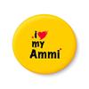 PEACOCKRIDE I Love My AMMI I Fridge Magnet (Metal, Multicolour, 75mm) view 1