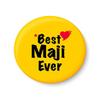 PEACOCKRIDE Best MAJI Ever I Fridge Magnet (Metal, Multicolour, 75mm) view 1