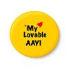 PEACOCKRIDE Love My Lovable AAYI I Fridge Magnet (Metal, Multicolour, 75mm) view 1