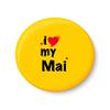 PEACOCKRIDE I Love My MAI I Fridge Magnet (Metal, Multicolour, 75mm) view 1