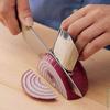 SYGA 4 Pcs Stainless Steel Finger Protector Safe Chopping Hand Guard Slice Kitchen Tool view 2