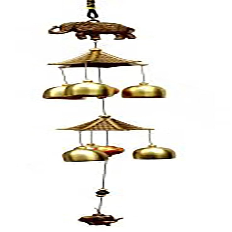 Jamboree Feng Shui Home Positive Energy OM Windchimes for Balcony Bedroom with Good Sound Vastu Brass Windchime (24 inch)