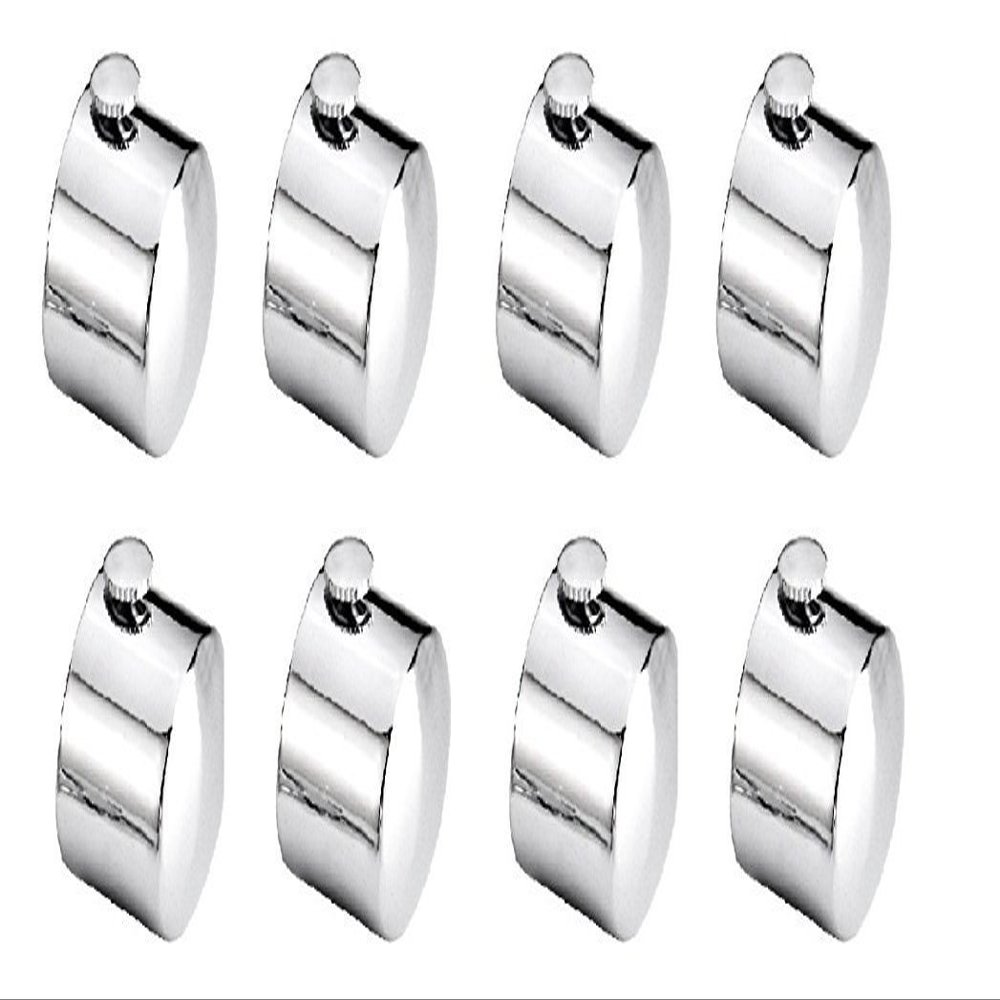 Zaks SS Finial Only (EndCap) 8-Pcs Finial for Curtains Rod (No Bracket)
