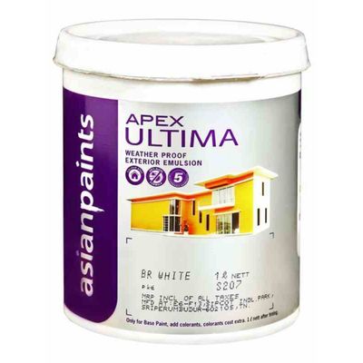 NavaHome Basics Asian Paint Apex Ultima Paint 1Ltr. Smoke Grey