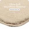 SARAL HOME EASY LIVING Saral Home Microfiber Anti-Skid Rectangular Bath Mat Pack Of 2 (Beige, 40X60 Cm) view 4