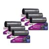 Ezee Black Medium Garbage Bags 180 Pcs | 19 X 21 Inch | 30 Pcs x Pack of 6 | Dustbin Trash Bag view 1