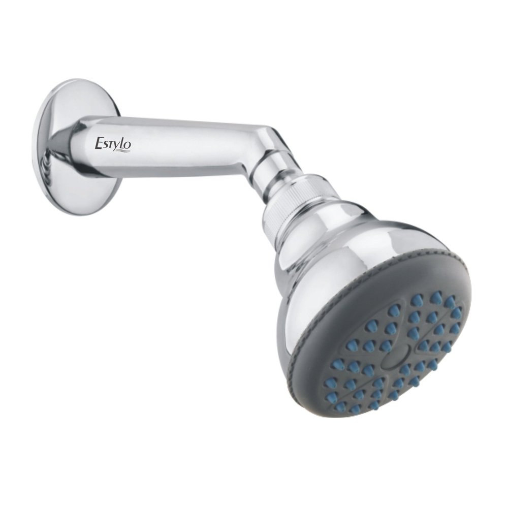 ESTYLO Brand - ABS Shower With Brass Arm -(BIG BELL PREMIUM SHOWER) ABS SHOWER WITH RUB IT EASY TO CLEAN SILICON NOZZLE OVERHEAD SHOWER CAT NO: 3661