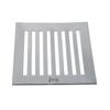 Estylo Stainless Steel Drain Cover/Floor Jali Square Vertical 5" X 5" Plain Jali (Chrome finished) Heavy Quality (Pack of 4) view 1