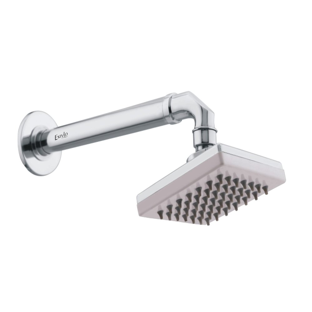 ESTYLO Brand - ULTRA 4" PREMIUM ABS Bend Shower With Brass Arm - Chrome Finished - CAT NO: 3681