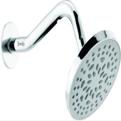 Estylo Brand - Bend Shower ABS GROHE ROUND 5" With SS 12 INCH ARM - Chrome Finished - CAT NO: 3867