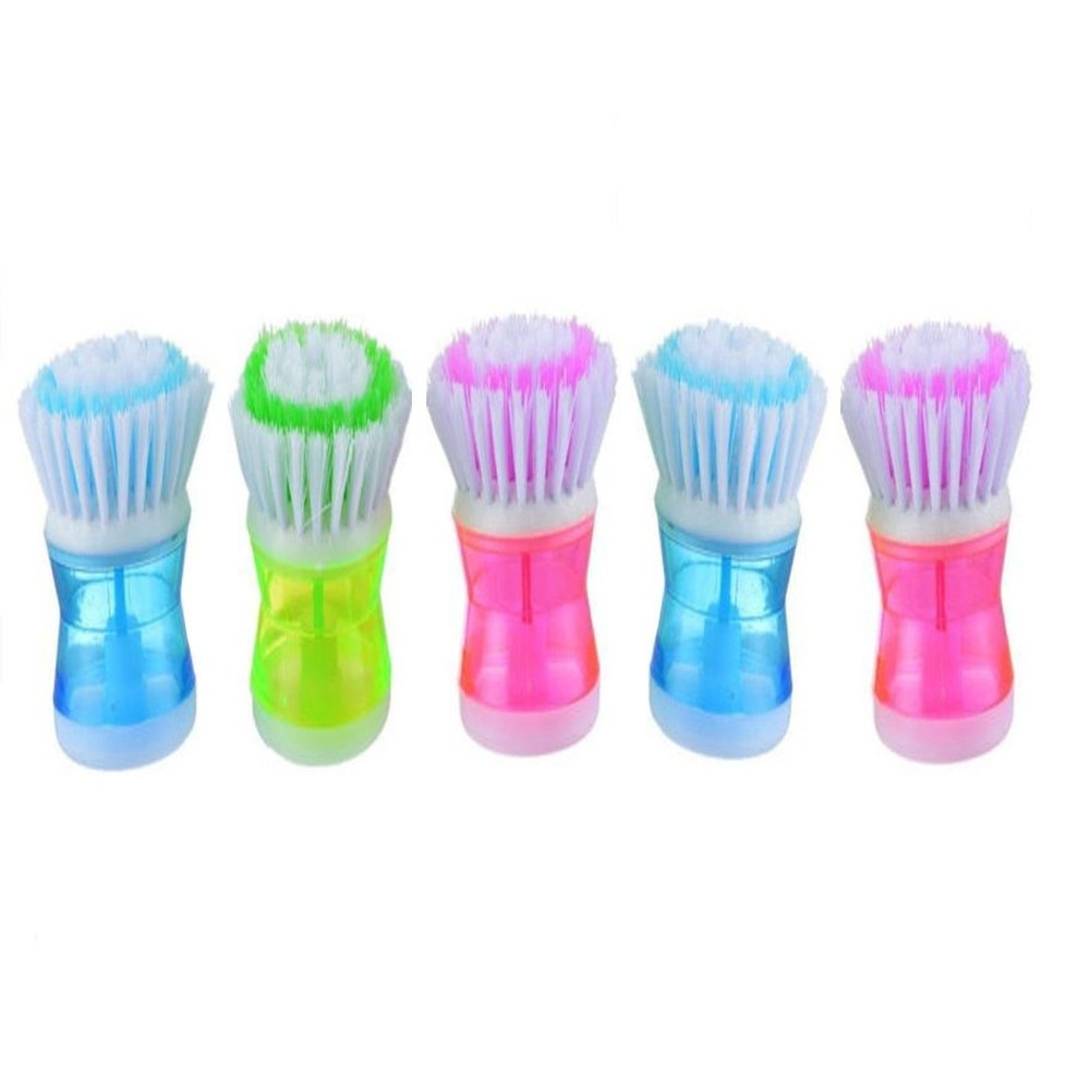 Liquid Soap Dispenser Dish Brush (Set of 5 Piece)