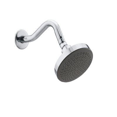 Estylo Brand - Bend ShowerABS D'ZIRE ROUND 5" With SS 12 INCH ARM - Chrome Finished - CAT NO: 3866