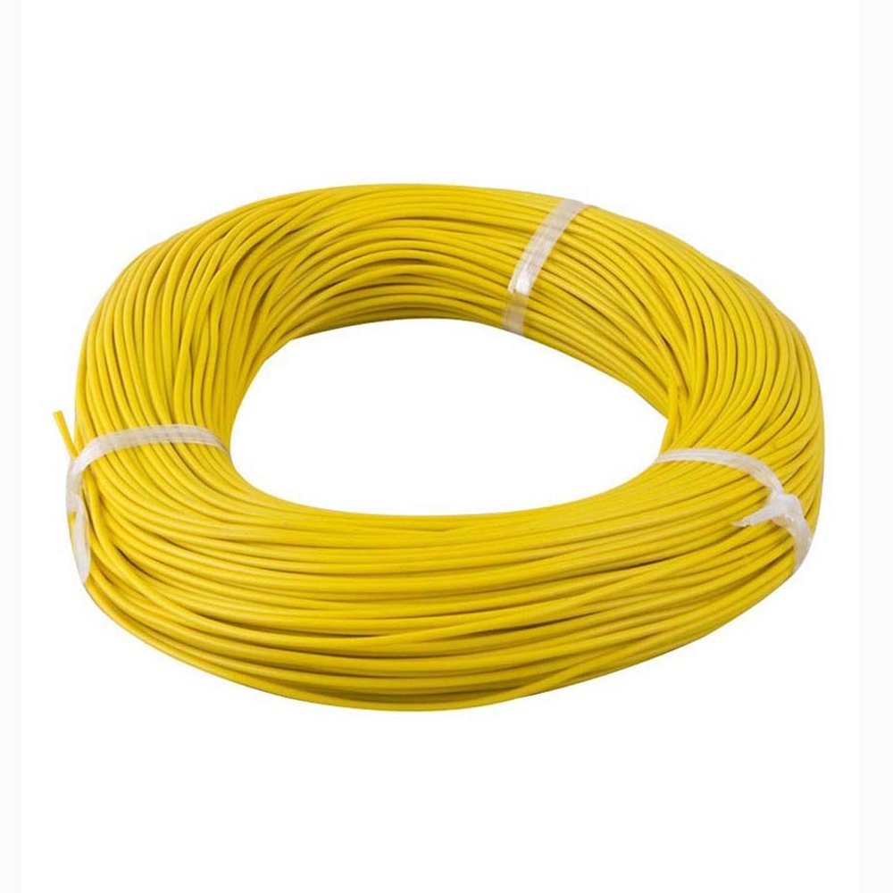 NavaHome Basics Ultracab 0.75 Sq.mm Flame Retardanrt (FR) Wire 90mtr - Yellow