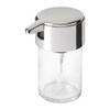 Glass Soap Dispenser with Chrome Nozzle for Kitchen countertops, Bathroom vanities (1 Piece) view 1