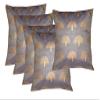 PINK PARROT Durable Dopian Silk Decorative Embroidery Square Throw Pillow Cover (30x30cm) - Set of 5 pcs view 1