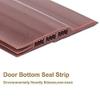 Stick&Seal Silicone Sweep Weather Stripping Door Draft Stopper (28 mm Wide X 1 m, Brown) view 4