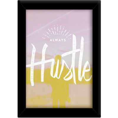 TiedRibbons Hustle Inspirational framed quotes for bedroom with frame