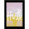 TiedRibbons Hustle Inspirational framed quotes for bedroom with frame view 1