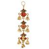 Handicrafts Paradise Kalash Shaped with Bells Aluminium Metal Door Hanging (7.65 cm x 3.2 cm x 35.7 cm) view 2
